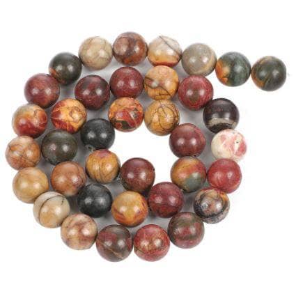 8mm Polished Picasso Jasper Gemstone Beads Gemstone Your Oil Tools 