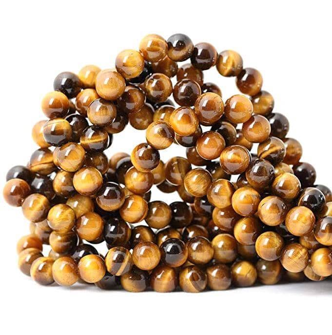 8mm Polished Yellow Tiger Eye Gemstone Beads Gemstone Your Oil Tools 