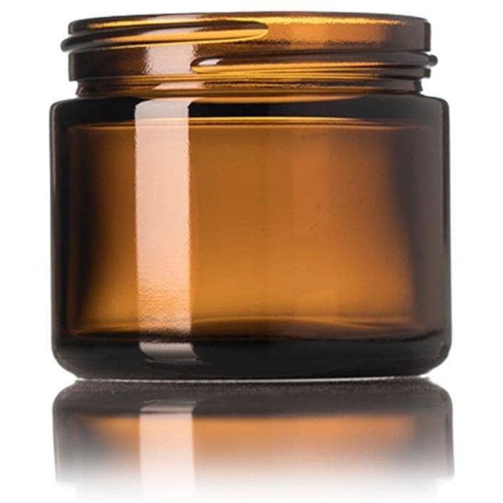 2 oz Amber Glass Jar (Cap NOT Included) Glass Jars Your Oil Tools 