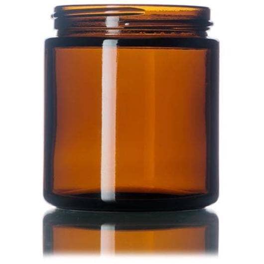 16 oz Amber Glass Jar w/ Black Cap – Your Oil Tools