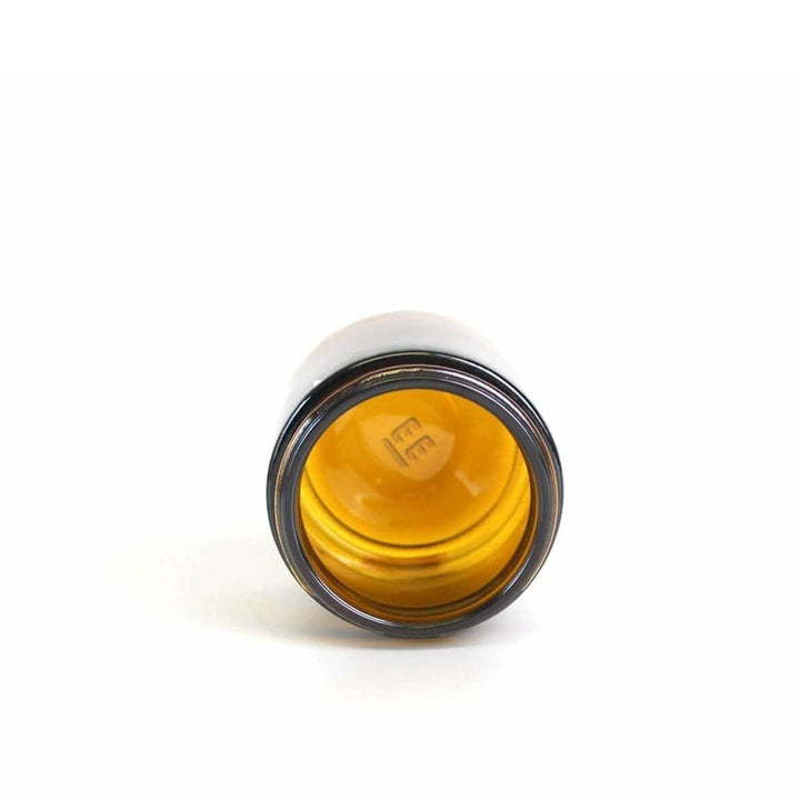 4 oz Amber Glass Jar w/ Black Cap Glass Jars Your Oil Tools 