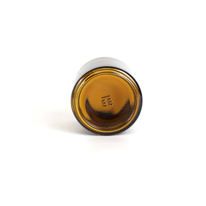 4 oz Amber Glass Jar w/ Black Cap Glass Jars Your Oil Tools 