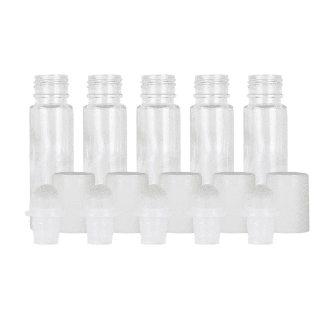 10 ml Clear Glass Roller Bottles (Pack of 5)