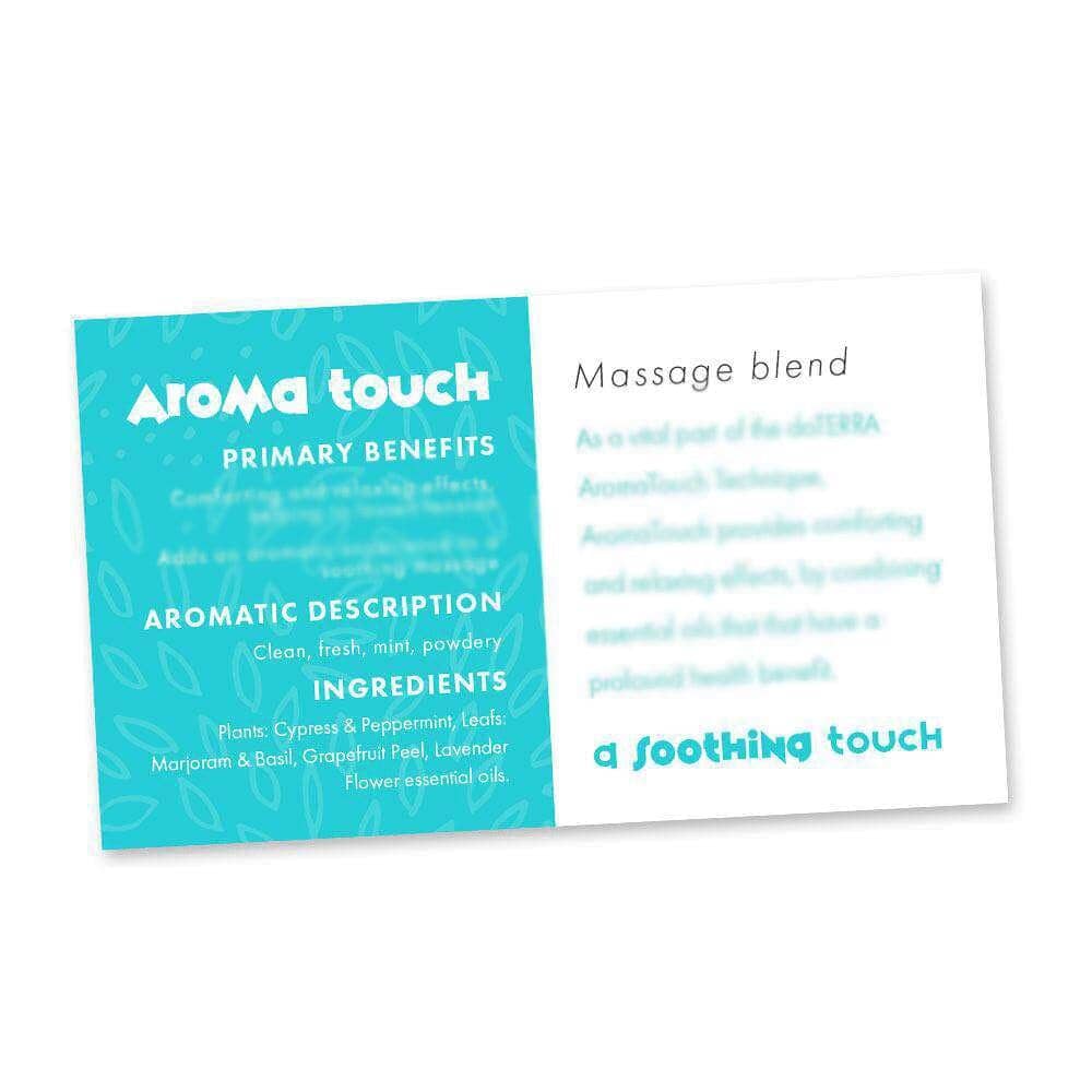 Aroma Touch Essential Oil Cards (Pack of 10) Media Your Oil Tools 