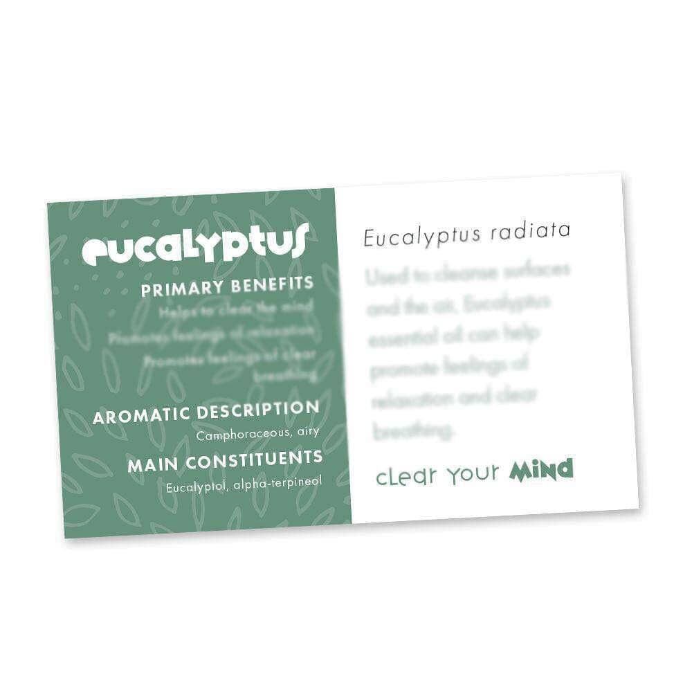 Eucalyptus Essential Oil Cards (Pack of 10) Media Your Oil Tools 