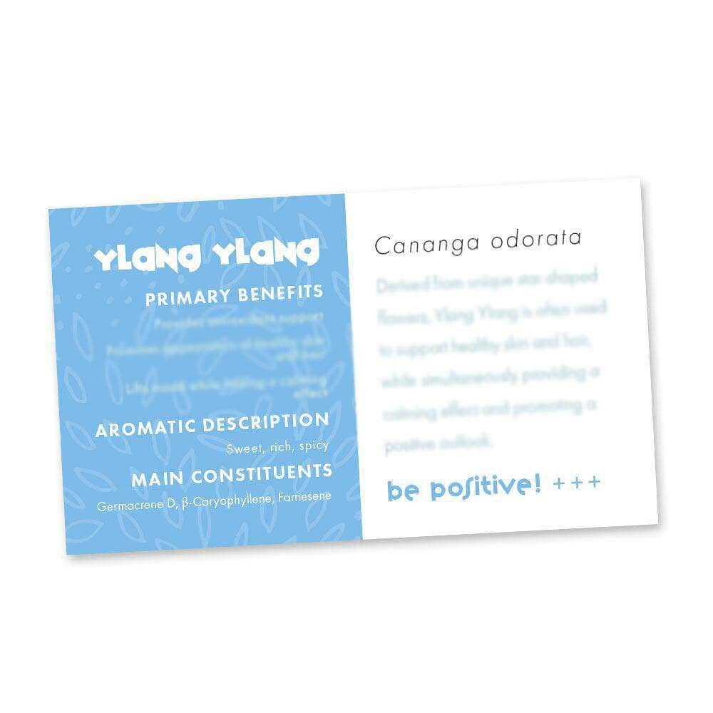 Ylang Ylang Essential Oil Cards (Pack of 10) Media Your Oil Tools 