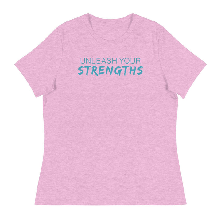 Unleash Your Strengths - Women's Relaxed T-Shirt Your Oil Tools Heather Prism Lilac S 