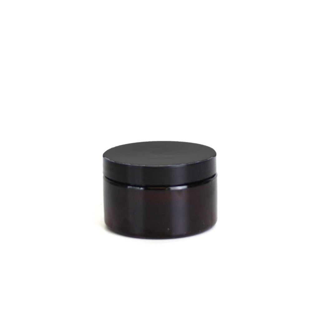 4 oz Amber PET Plastic Jar w/ Black Lid Plastic Jar Your Oil Tools 