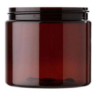 16 oz Amber PET Plastic Jar (Cap NOT Included) Plastic Jars Your Oil Tools 