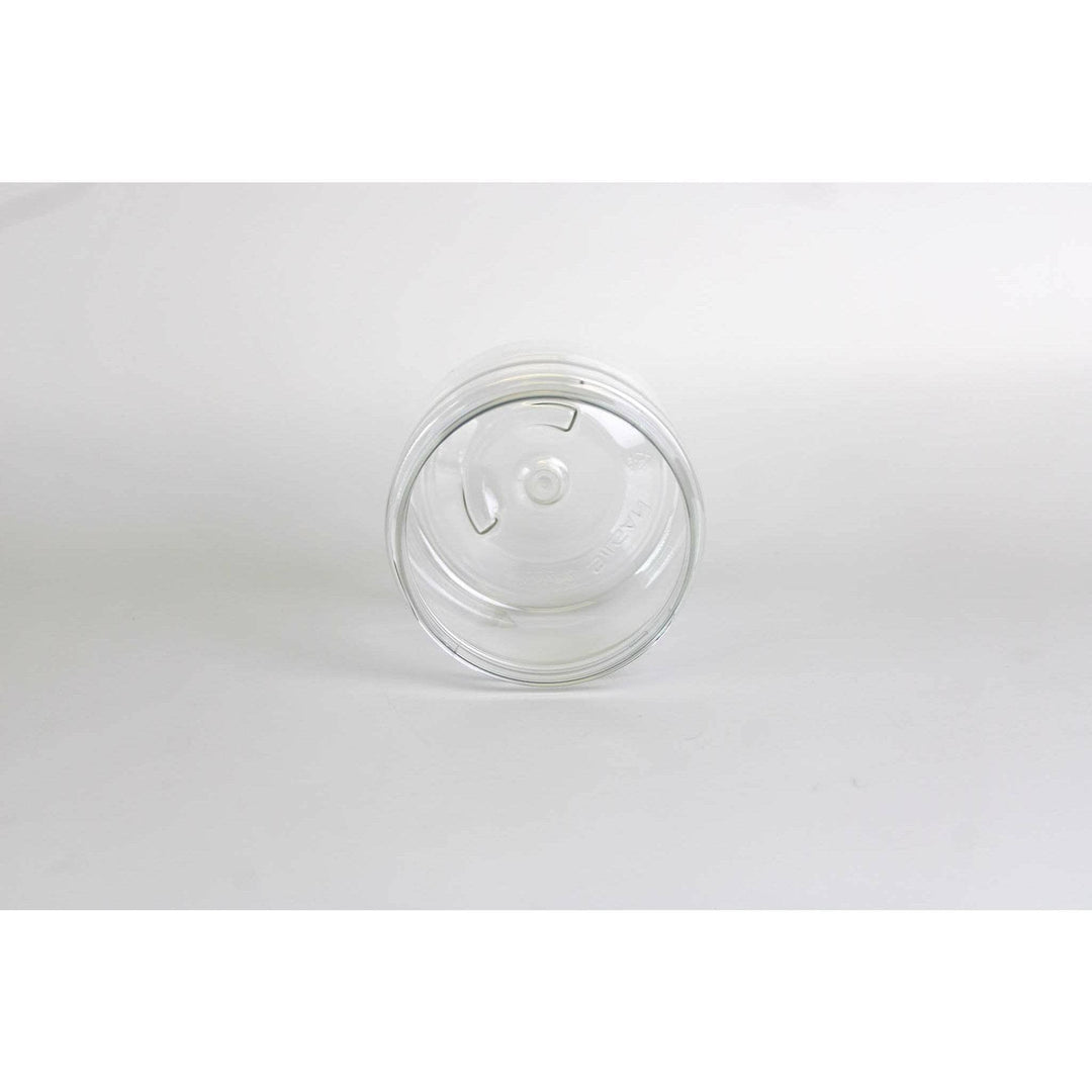 16 oz Clear Plastic Jar w/ Black Cap Plastic Jars Your Oil Tools 