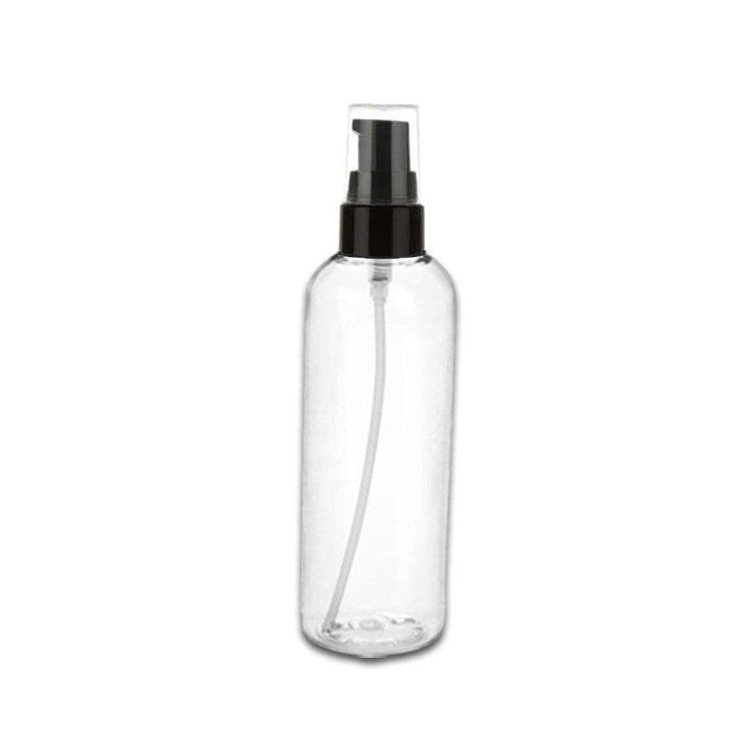 1 oz Clear PET Plastic Cosmo Bottle w/ Treatment Pump Plastic Treatment Bottles Your Oil Tools 