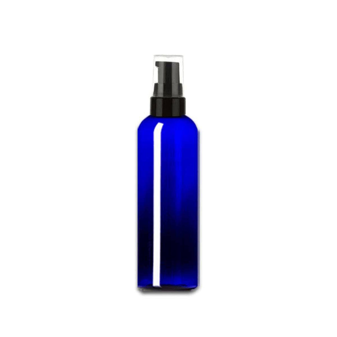 2 oz Blue PET Plastic Cosmo Bottle w/ Treatment Pump Plastic Treatment Bottles Your Oil Tools 