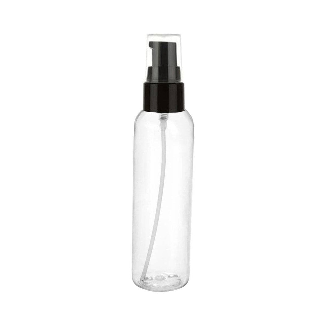 4 oz Clear PET Plastic Cosmo Bottle w/ Treatment Pump Plastic Treatment Bottles Your Oil Tools 