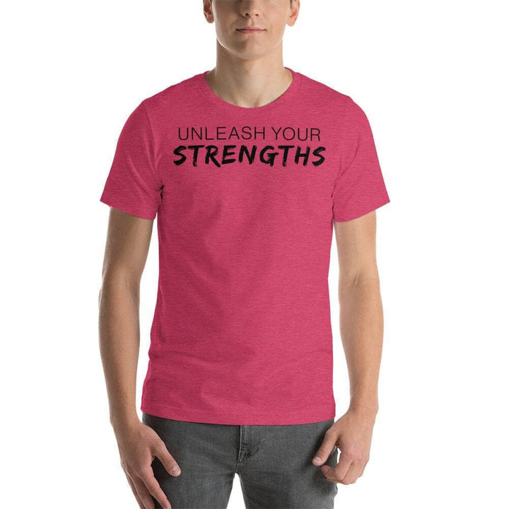 Unleash our Strengths - Unisex t-shirt Your Oil Tools Heather Raspberry S 