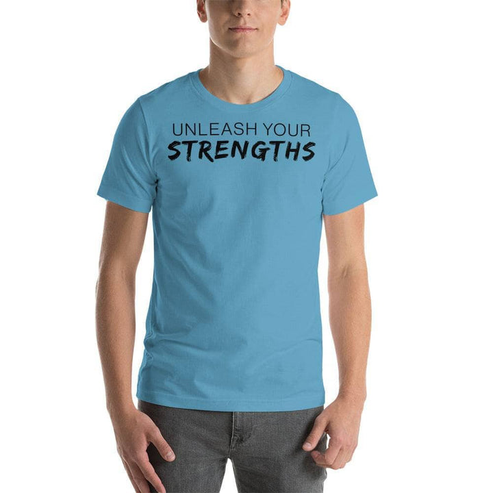 Unleash our Strengths - Unisex t-shirt Your Oil Tools Ocean Blue S 