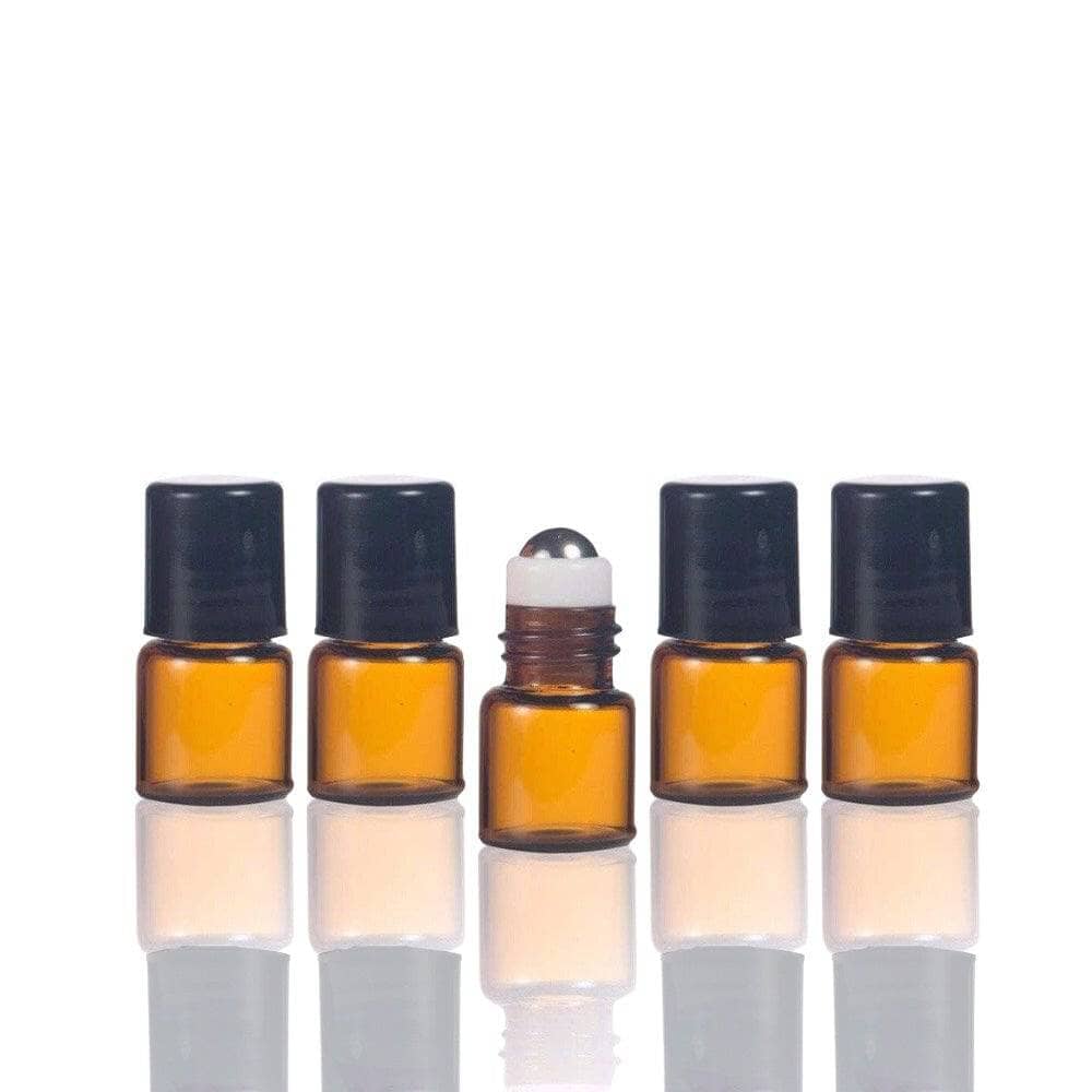 10 ml Clear Glass Roller Bottles (Pack of 5)