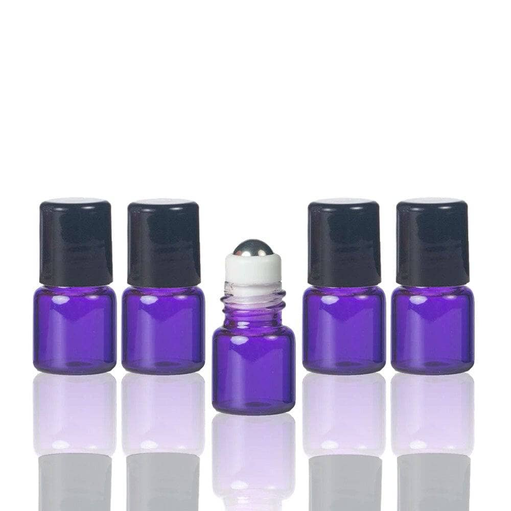 10 ml Clear Glass Roller Bottles (Pack of 5)