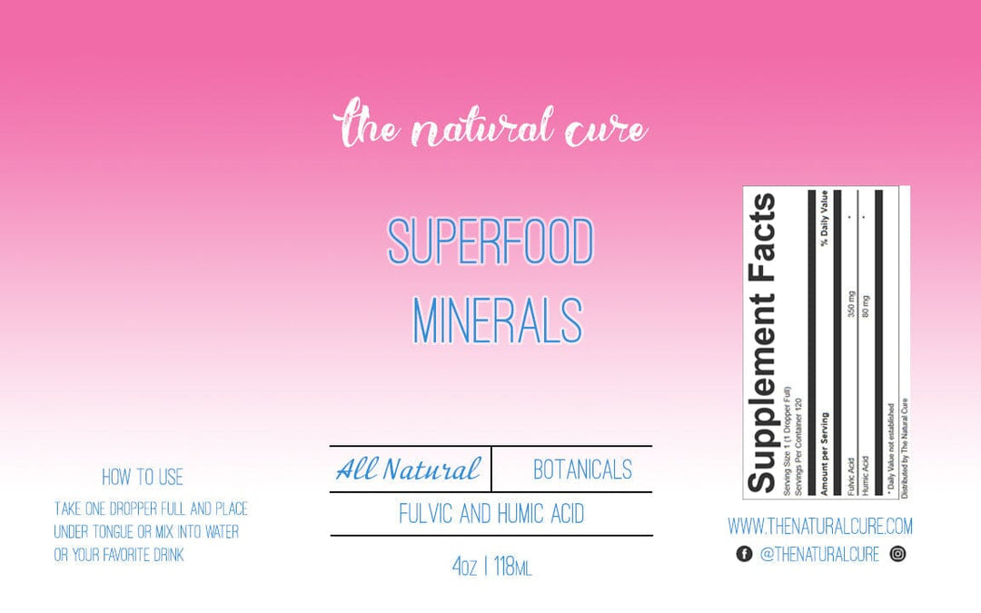 Super Food Minerals thenaturalcure 