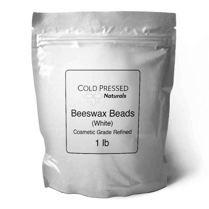 1lb Organic White Beeswax Beads Raw Ingredients Got Oils? 