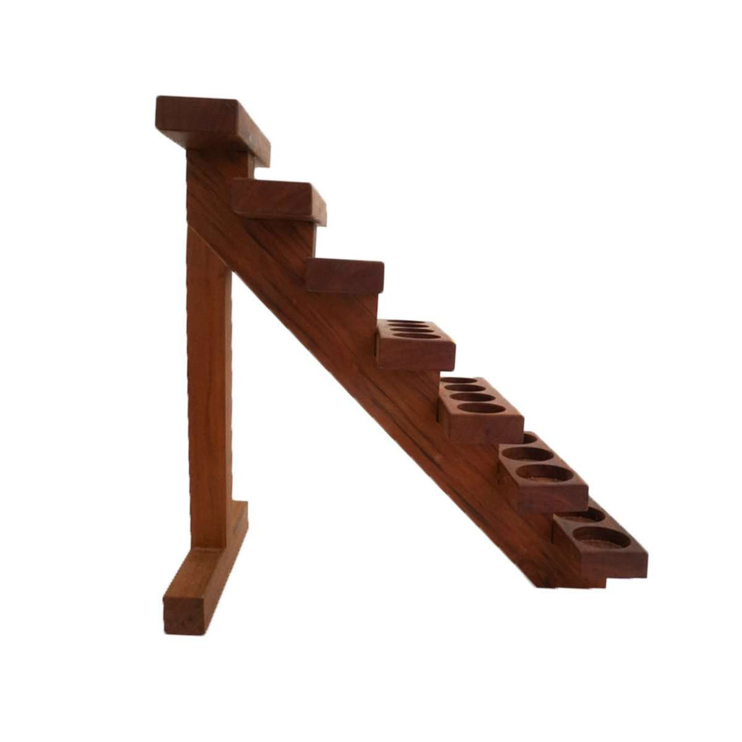 Handcrafted Wood Staircase Display Rack (Wild Cherry) Displays MER 