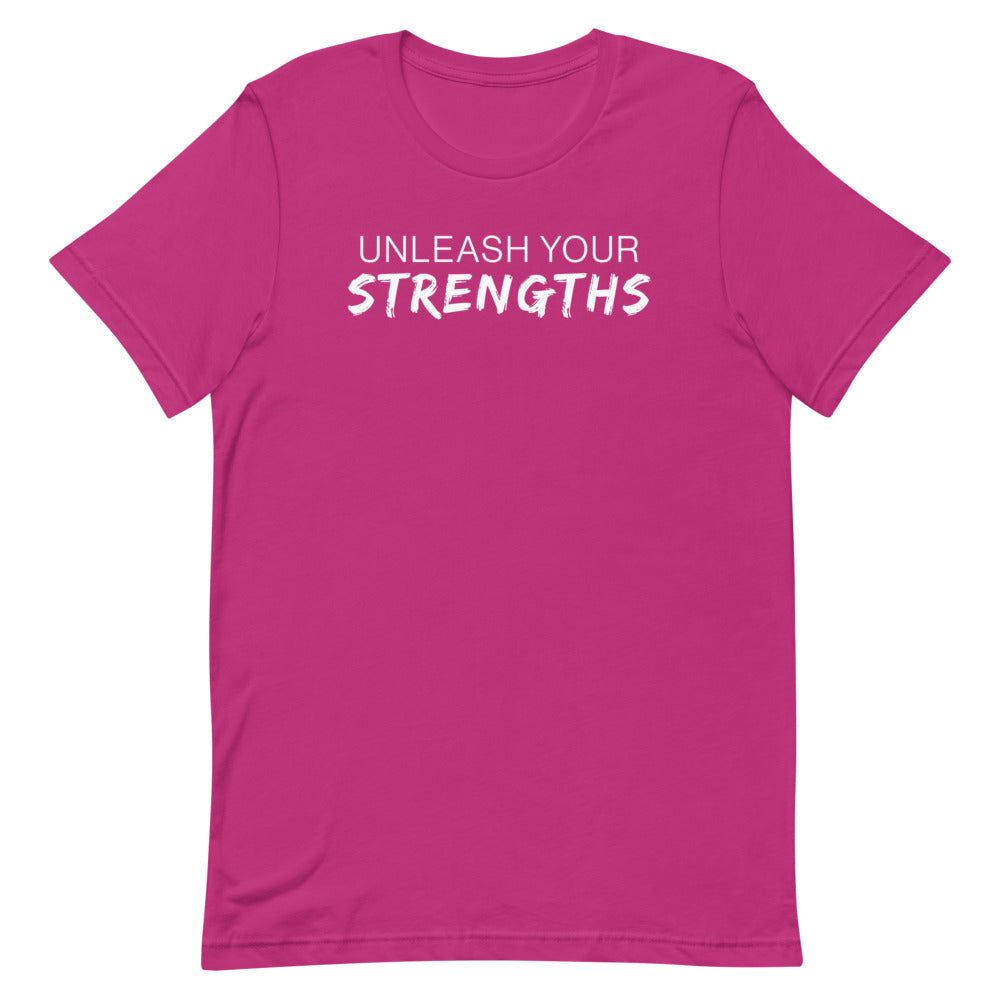 Unleash Your Strengths Short-sleeve unisex t-shirt Your Oil Tools Berry S 