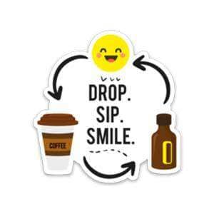 Drop Sip Smile Sticker Accessories Your Oil Tools 