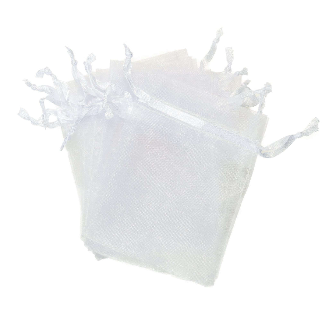 White Organza Bags 4"x6" (Pack of 10) Accessories Your Oil Tools 