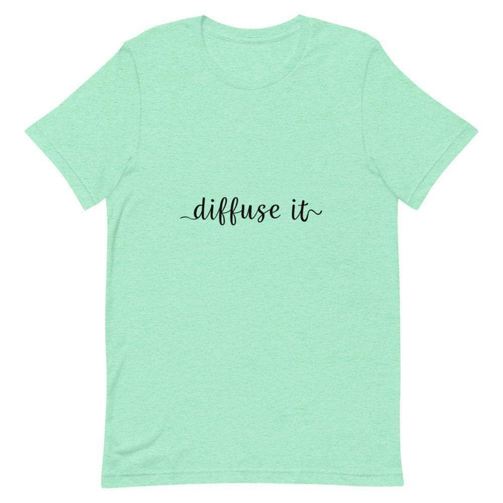 "Diffuse It" Short-Sleeve Unisex T-Shirt Apparel Your Oil Tools Heather Mint S 