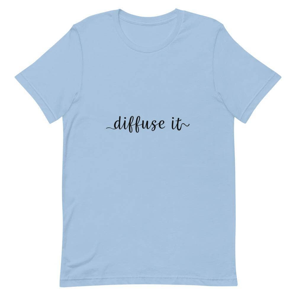 "Diffuse It" Short-Sleeve Unisex T-Shirt Apparel Your Oil Tools Light Blue XS 