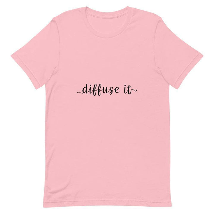 "Diffuse It" Short-Sleeve Unisex T-Shirt Apparel Your Oil Tools Pink S 