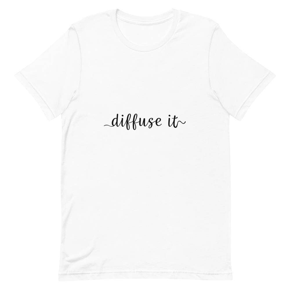 "Diffuse It" Short-Sleeve Unisex T-Shirt Apparel Your Oil Tools White XS 