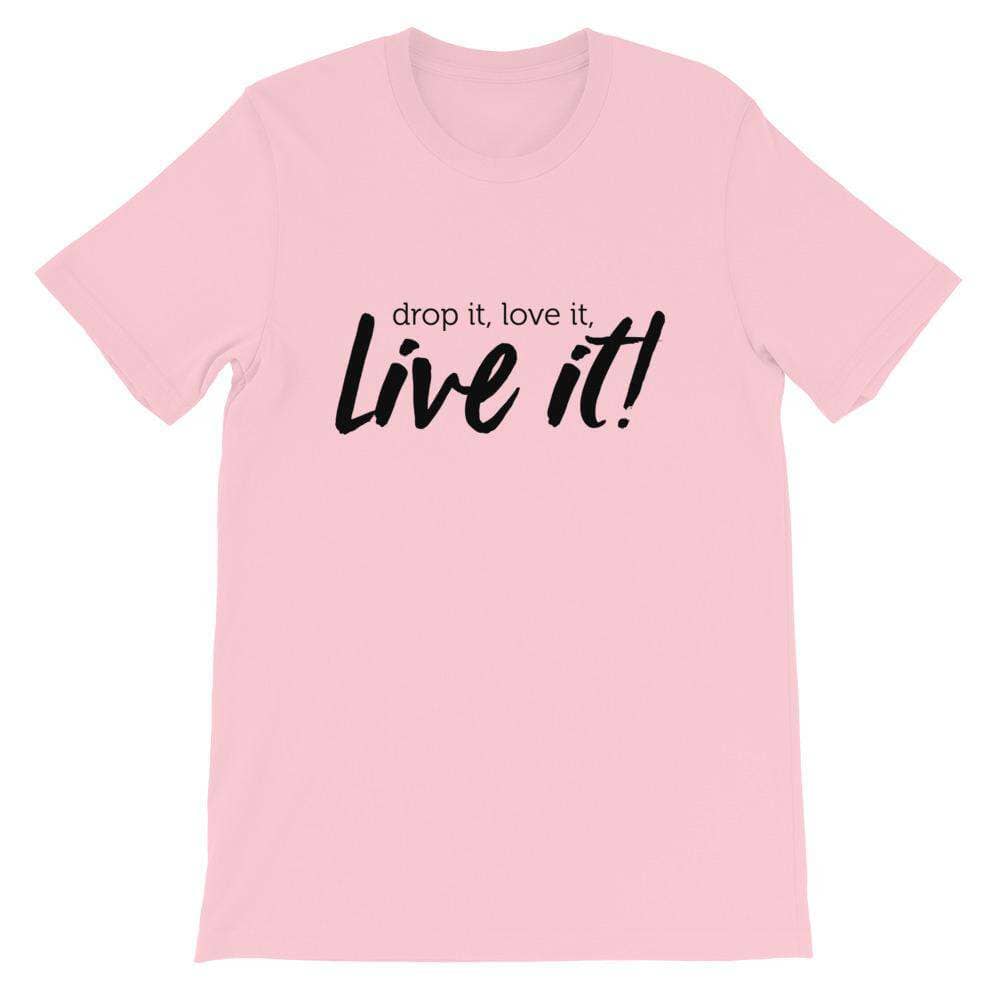 Drop it! (Light) Short-Sleeve Unisex T-Shirt Apparel Your Oil Tools Pink S 
