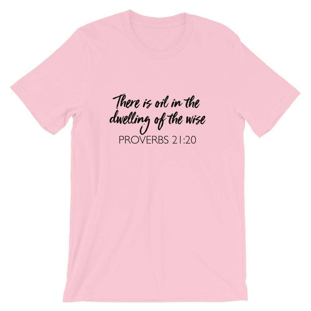 Dwelling of the Wise (Light) Short-Sleeve Unisex T-Shirt Apparel Your Oil Tools Pink S 
