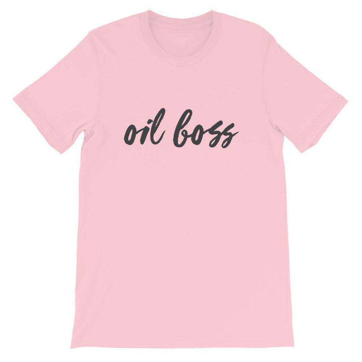 Oil Boss (Light) Short-Sleeve Unisex T-Shirt Apparel Your Oil Tools Pink S 