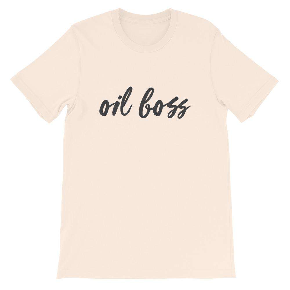 Oil Boss (Light) Short-Sleeve Unisex T-Shirt Apparel Your Oil Tools Soft Cream S 