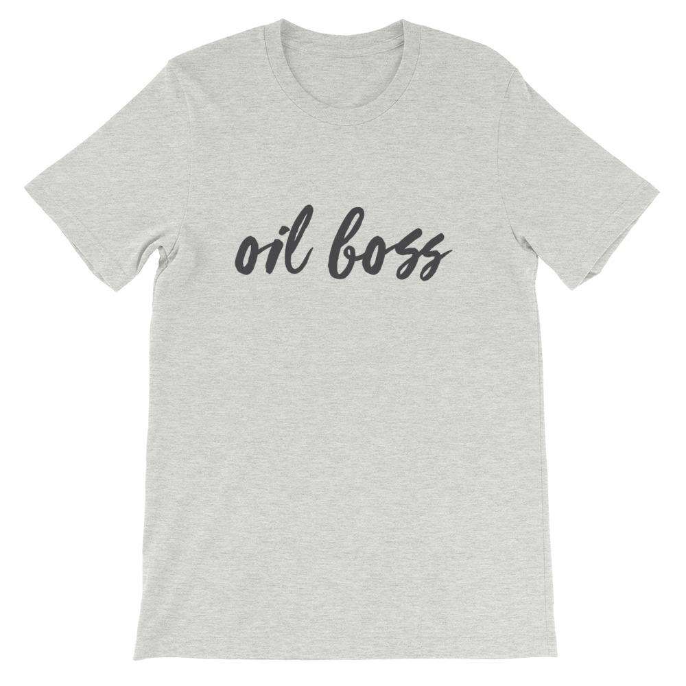 Oil Boss (Light) Short-Sleeve Unisex T-Shirt Apparel Your Oil Tools Athletic Heather S 