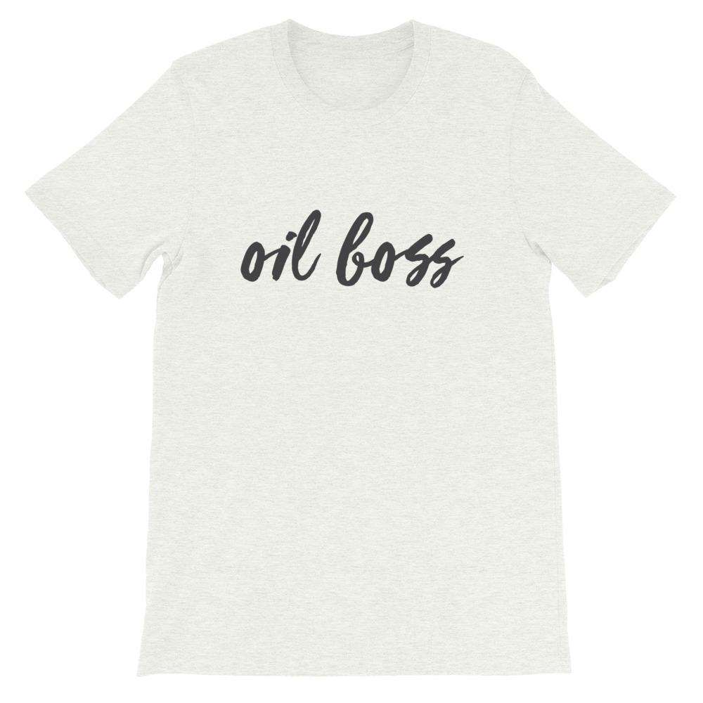 Oil Boss (Light) Short-Sleeve Unisex T-Shirt Apparel Your Oil Tools Ash S 