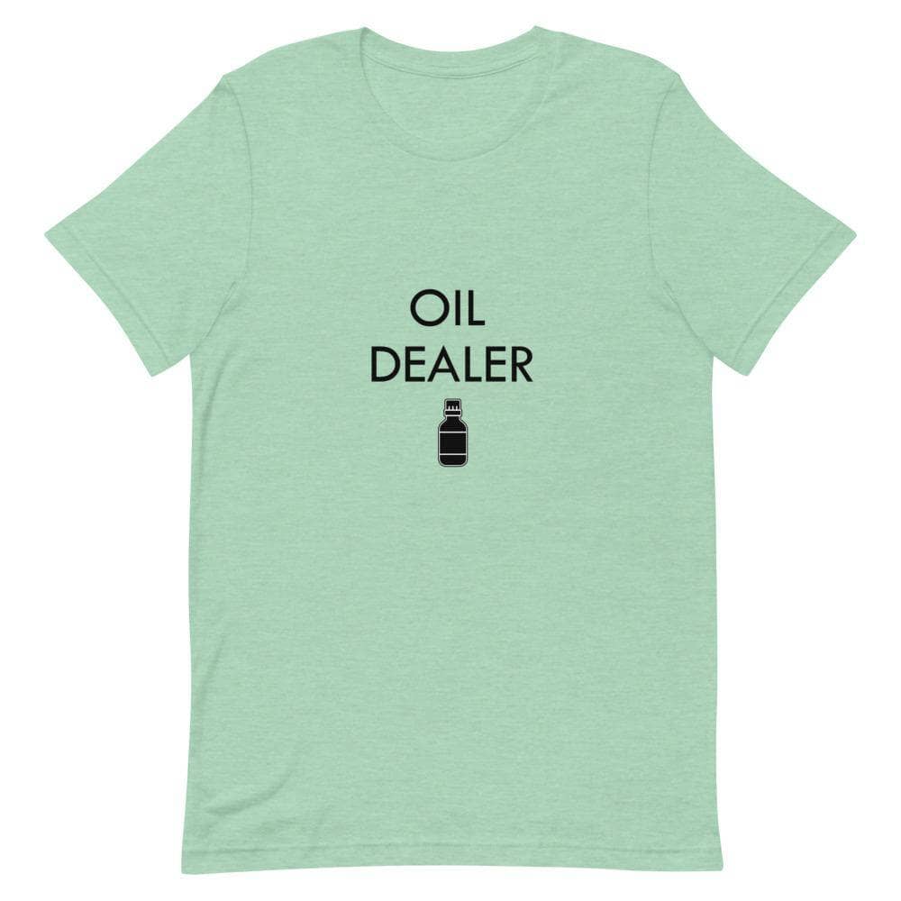 "Oil Dealer" Short-Sleeve Unisex T-Shirt Apparel Your Oil Tools Heather Prism Mint XS 