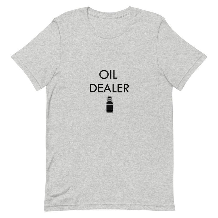 "Oil Dealer" Short-Sleeve Unisex T-Shirt Apparel Your Oil Tools Athletic Heather S 