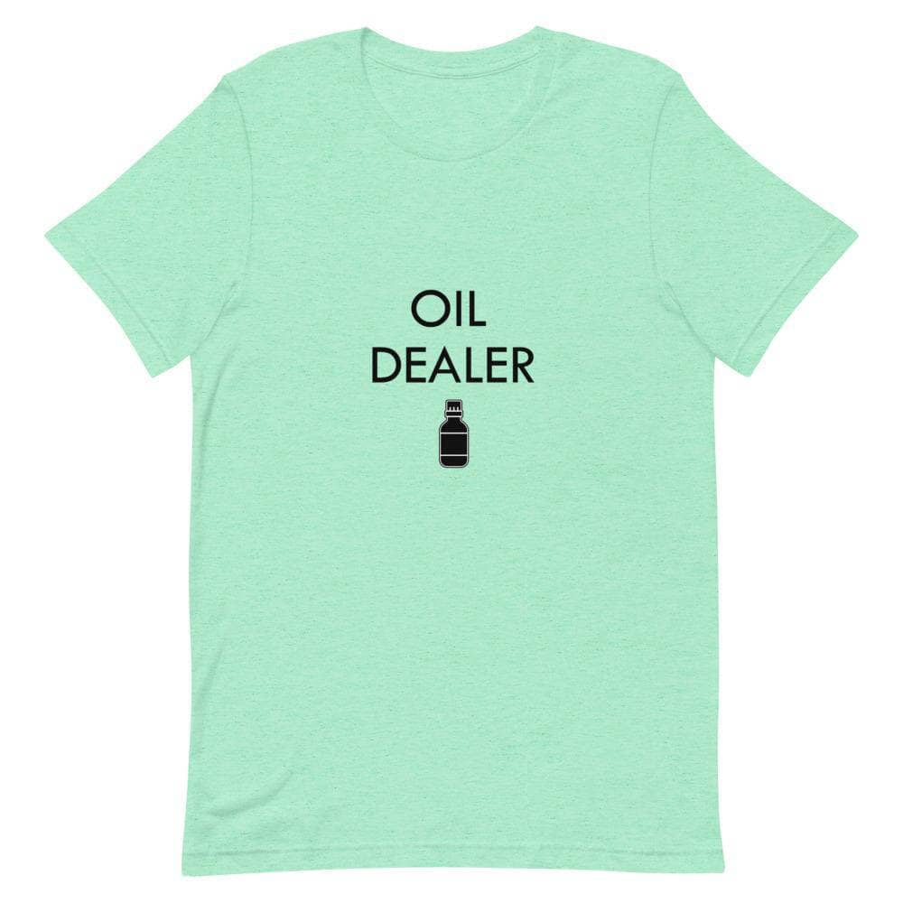 "Oil Dealer" Short-Sleeve Unisex T-Shirt Apparel Your Oil Tools Heather Mint S 