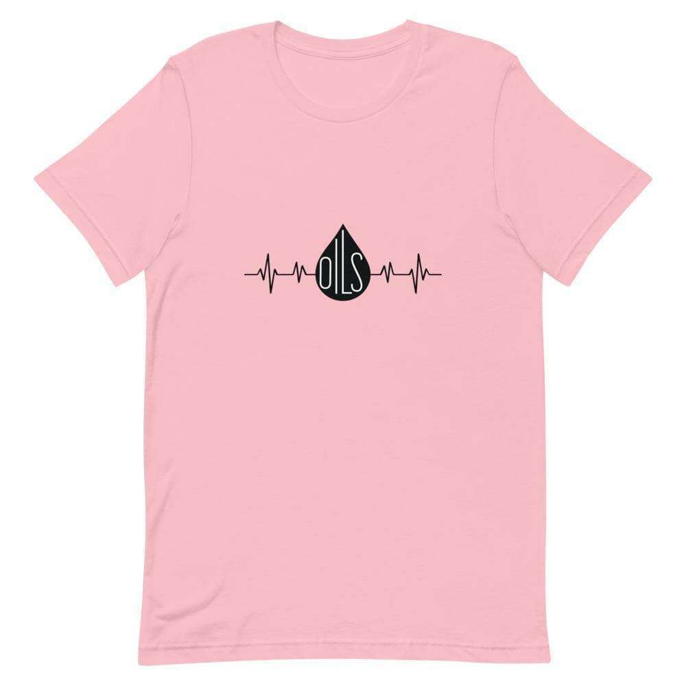 "Oils" Short-Sleeve Unisex T-Shirt Apparel Your Oil Tools Pink S 