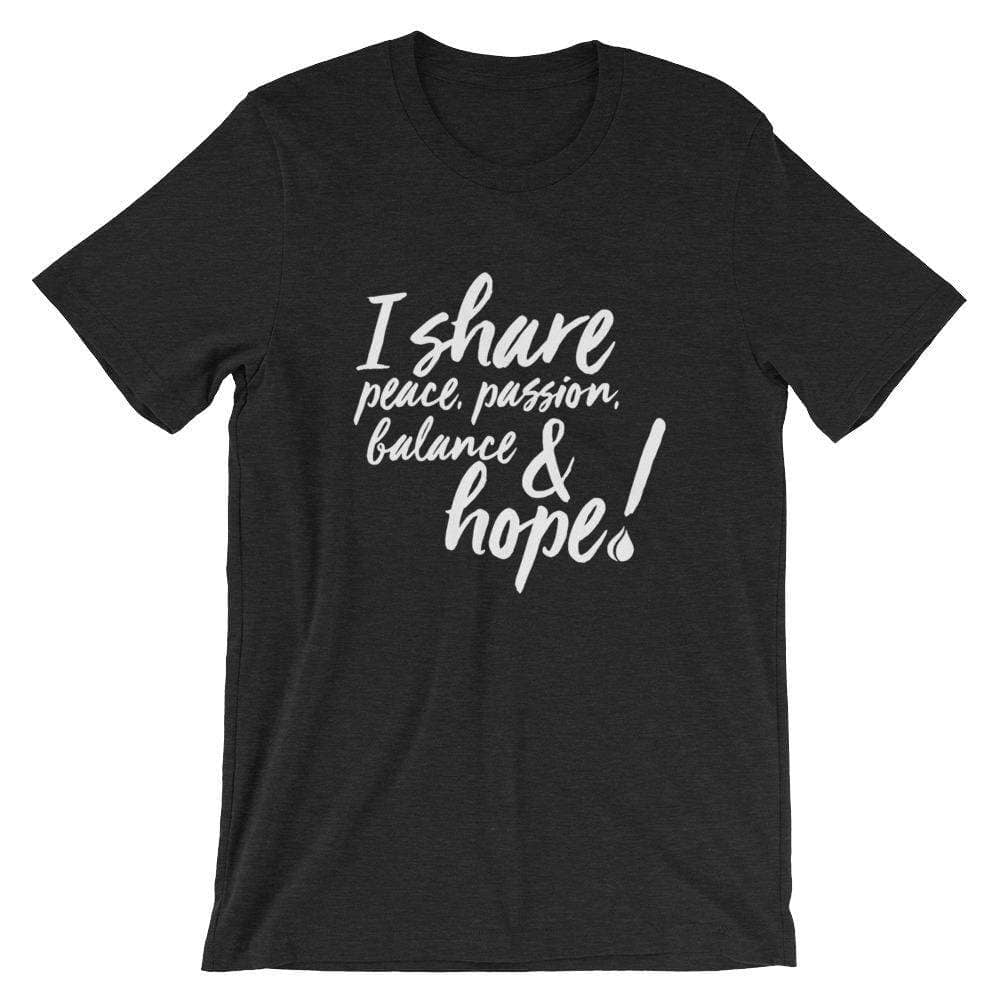 Share (Dark) Short-Sleeve Unisex T-Shirt Apparel Your Oil Tools Black Heather S 