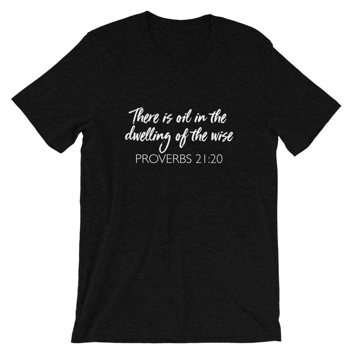 Dwelling of the Wise (Dark) Short-Sleeve Unisex T-Shirt Apparel Your Oil Tools Black Heather XS 
