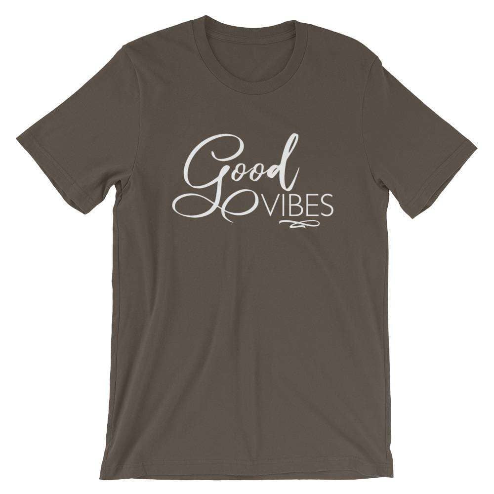Good Vibes (Dark) Short-Sleeve Unisex T-Shirt Apparel Your Oil Tools Army S 