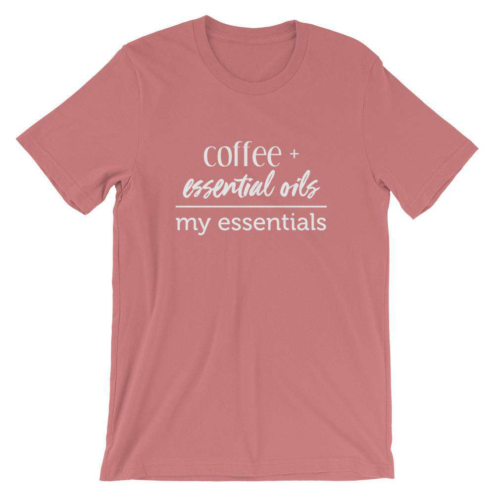 My Essentials (Dark) Short-Sleeve Unisex T-Shirt Apparel Your Oil Tools Mauve S 