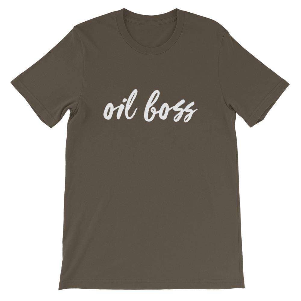 Oil Boss (Dark) Short-Sleeve Unisex T-Shirt Apparel Your Oil Tools Army S 
