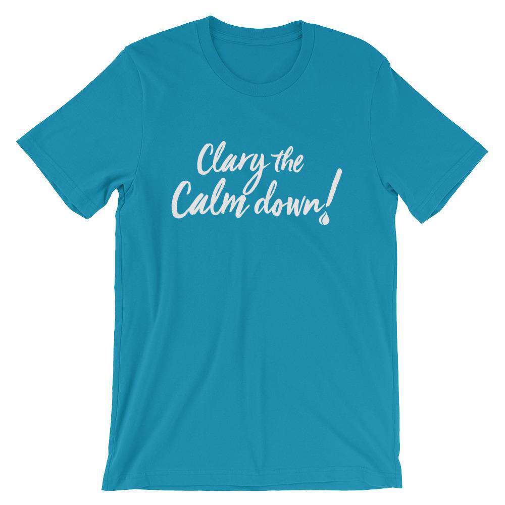 Clary Calm Short-Sleeve Unisex T-Shirt Apparel Your Oil Tools Aqua S 