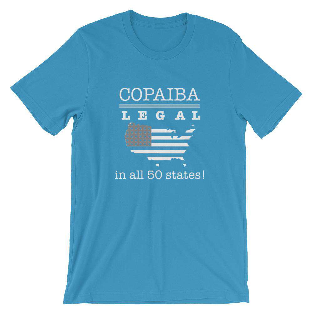 Copaiba (Dark) Short-Sleeve Unisex T-Shirt Apparel Your Oil Tools Ocean Blue S 