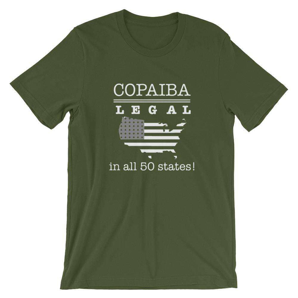 Copaiba (Dark) Short-Sleeve Unisex T-Shirt Apparel Your Oil Tools Olive S 