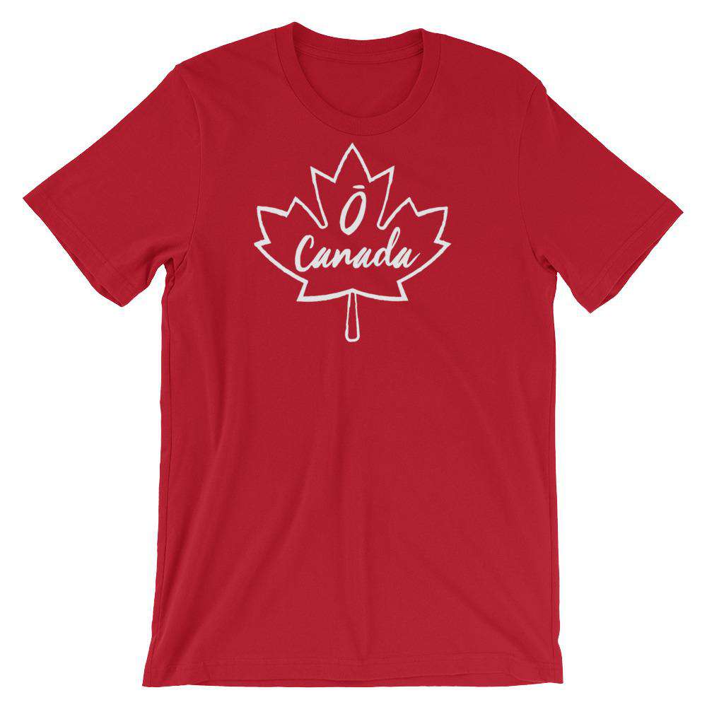 Ō Canada (Dark) Short-Sleeve Unisex T-Shirt Apparel Your Oil Tools Red S 